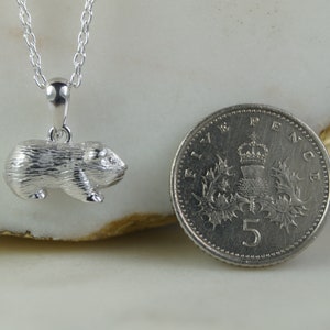 Sterling Silver Guinea Pig Necklace, Guinea Pig Necklace, Guinea Pig Pendant, Guinea Pig Charm. image 8