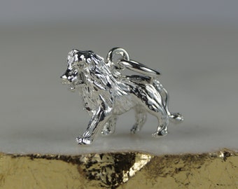 Sterling Silber Leo Sternzeichen Löwe Anhänger