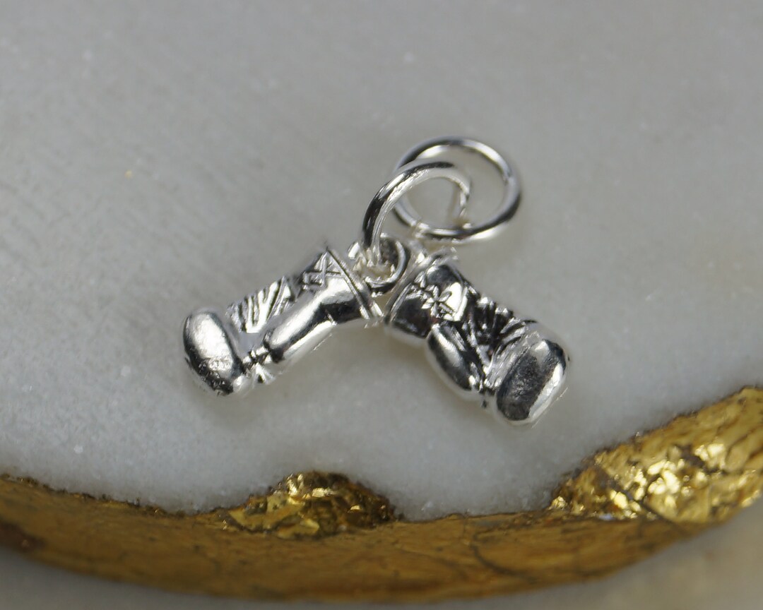 Sterling Silver Boxing Glove Charm, Boxing Glove Charm, Charm for ...