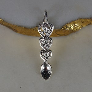 Sterling Silber walisische Liebe Löffel Charme, Liebe Löffel Silber Charme, Löffel Silber Charme.