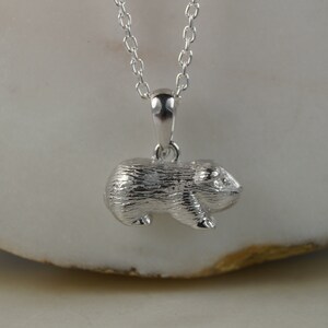 Sterling Silver Guinea Pig Necklace, Guinea Pig Necklace, Guinea Pig Pendant, Guinea Pig Charm. image 5