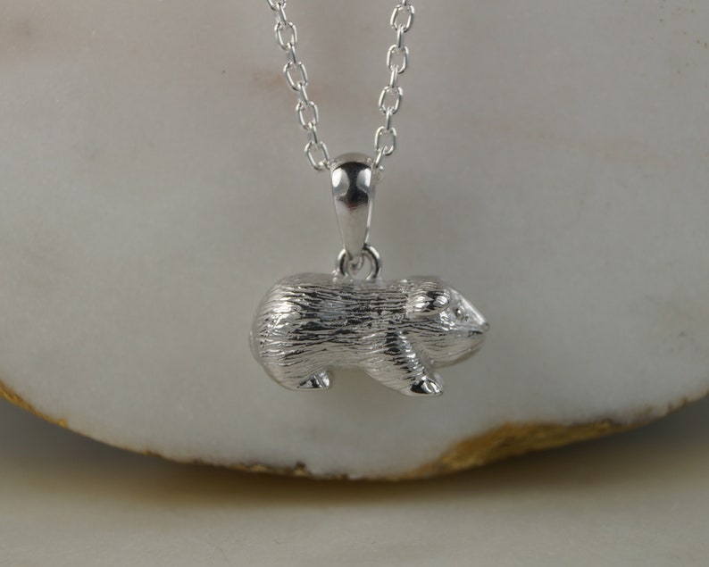 Sterling Silver Guinea Pig Necklace, Guinea Pig Necklace, Guinea Pig Pendant, Guinea Pig Charm. image 5