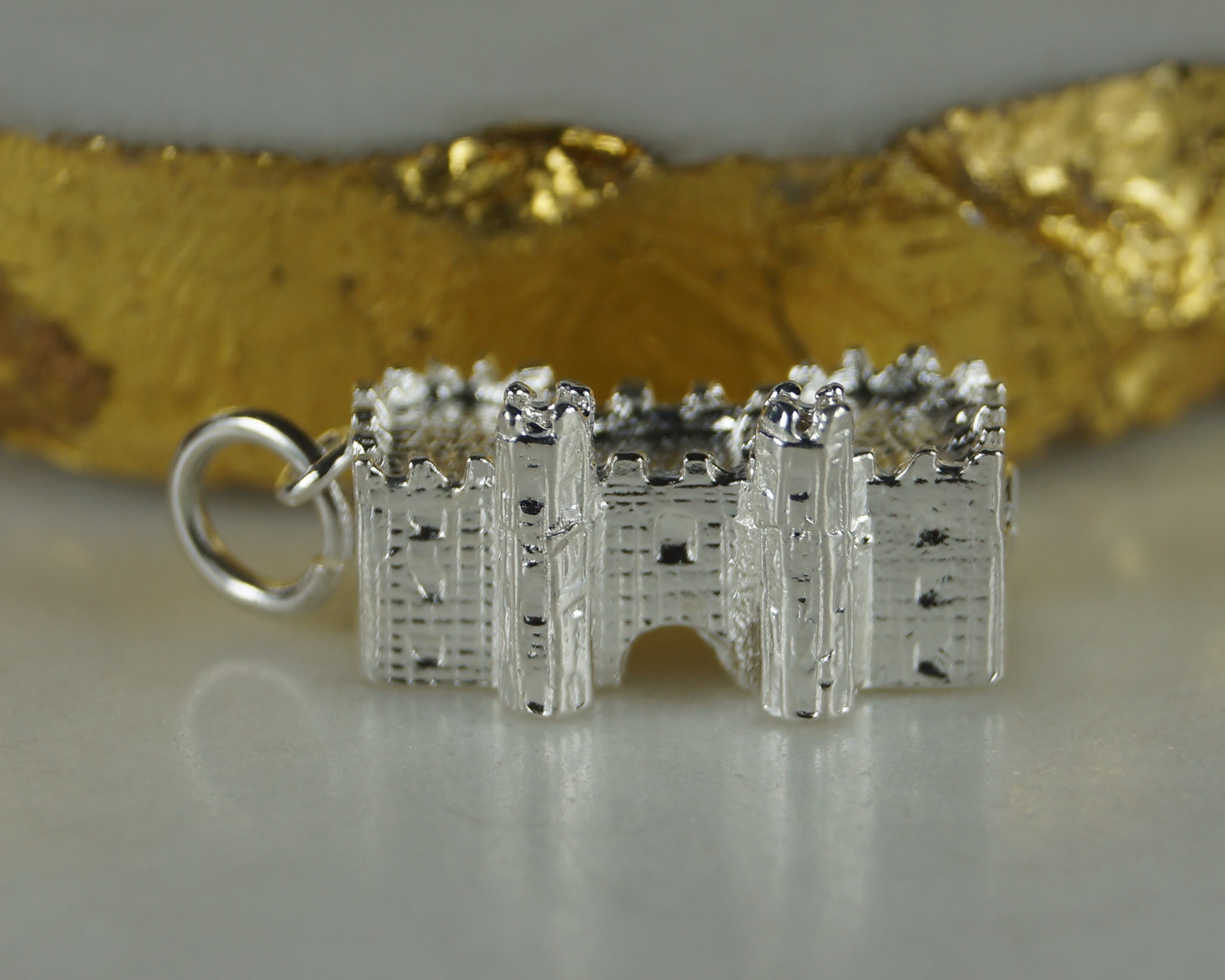 Windsor Castle Silver Charm, London England Charm, Sterling Silver Charm, Royal Family Silver Charm, Sterling Silver Windsor Castle Charm.