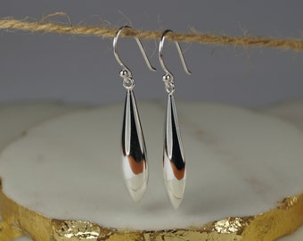 Sterling Silver Teardrop Earrings, Silver Dangle Earrings, Silver Drop Earrings, Sterling Silver Dangle Earrings.