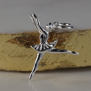Sterling Silver Charm, Ballerina Charm, Sterling Silver Ballerina Charm, Ballet Charm.