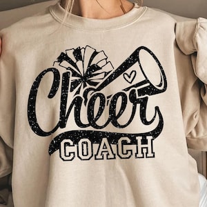 Cheer Coach Svg Png, Cheer Coach PNG, Mascot SVG, School Spirit, Team Spirit, Football svg, Baseball svg, Basketball svg, Digital Download