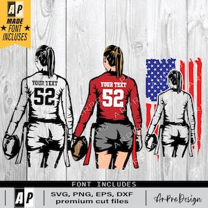 Flag Football Player Svg, Colored layers, Personalized Name, Football Girl Svg, Flag Football Shirt, Football Season, Sublimation Designs