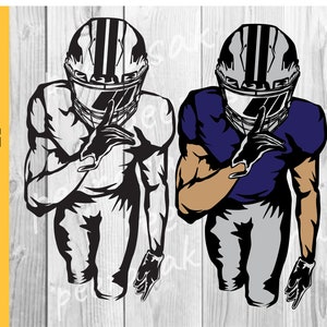 Football player svg, Football svg, football team, Football name, colored layers, Football Season, customize you text diy, svg for cut