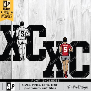 Runner Svg, cross country svg, cross country team, XC svg, shirt design, DXF, EPS, cricut, cutting file, silhouette, template