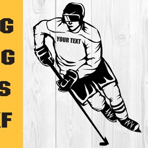 Ice Hockey SVG, Hockey Player SVG, Hockey Decal, Hockey Jersey SVG, Digital Download