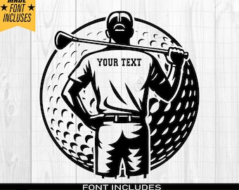 Golf Player Svg, Golfer Silhouette Svg, Golf Club Svg, Golfer Cricut File, Golf Swing Svg, Sport Silhouette, Golf Lover Gift, Png Dxf Eps