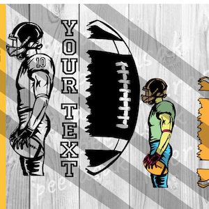 Football player svg, colored layers, Footballsvg, football team, Football name, Football Season, customize you text diy, svg for cut