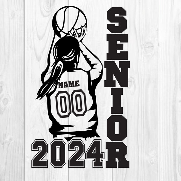 Senior 2024 Basketball Svg Etsy