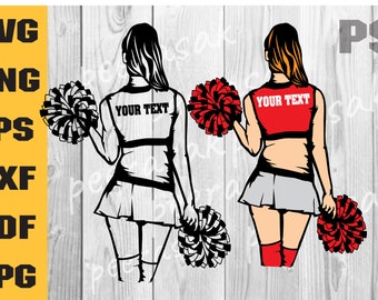 Cheerleader SVG, farbige Schichten, Cheerleading SVG Bundle, Cheer Mom SVG, Cheer SVG, Cheerleader Png, Cheerleader Vektor