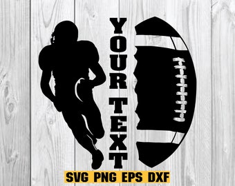 Football Template svg, Half Football Player, Football Season Svg, Football name svg, football svg, football team svg, football Player Svg