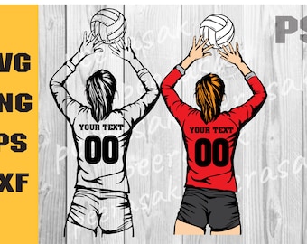 Volleyball setter player SVG, Volleyball  svg, Volleyball Girl svg, volleyball player svg, Volleyball png, Digital Download Clipart