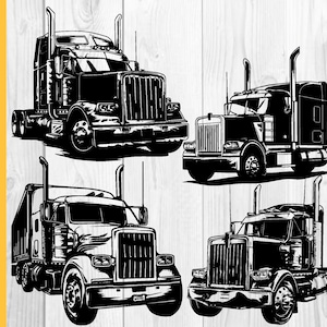 Semi Truck Svg, Semi Truck Name Svg, Truck Driver Svg, Trucker Svg, Big Truck Svg, Truck Svg, Digital Download Clipart SVG