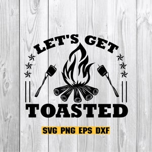 Vamos a obtener SVG tostado, Campfire PNG, Camper AI, Cut File, Cricut, Camping png, ai, silhouette, camp svg