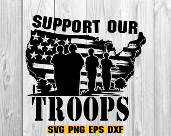 Support Our Troops SVG, Support Our Troops shirt, Support Our Troops png, us veteran svg, Layered cut files for cricut, silhouette, dxf, eps