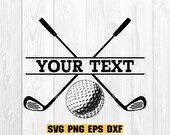Golf Name SVG, Golf Svg, Last Name Svg, Svg Files For Cricut, Digital Download Clipart SVG