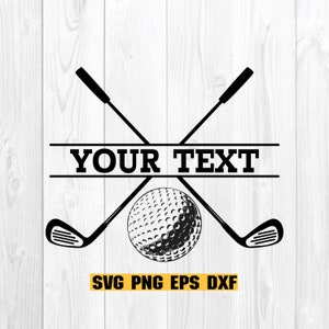 Golf-Name SVG, Golf-Svg, Nachname-Svg, SVG-Datei für Cricut, digitaler Download Clipart SVG