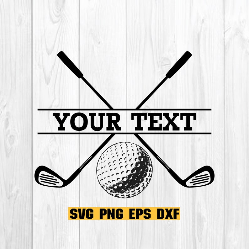 Golf Name SVG, Golf Svg, Last Name Svg, Svg Files For Cricut, Digital Download Clipart SVG image 1