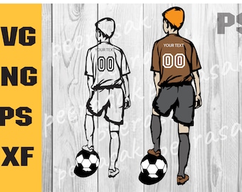 Soccer boy svg, Soccer Player Svg, colored layers, Soccer Monogram Svg, Soccer Clipart, Soccer Cricut Cut file, Name Soccer Svg