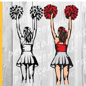 Cheerleader SVG, Colored layers, Cheerleading Svg Bundle, Cheer Mom Svg, Cheer Svg, Cheerleader Png, Cheerleader Vector
