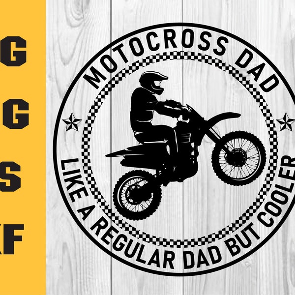 Motocross Dad svg, Funny Vintage Dirtbike Father's Day Gift, Dirt Bike Rider Graphic Tee Shirt for Men