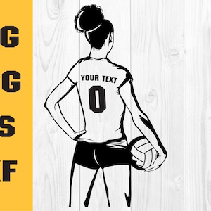Volleyball  svg, Volleyball Girl svg, volleyball player svg, Volleyball png, svg for cut, Digital Download Clipart