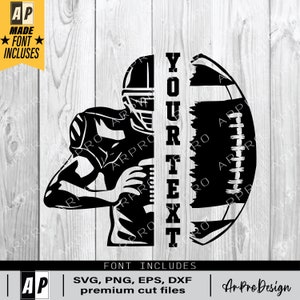 Football Template svg, Half Football Player, Football Season Svg, Football name svg, football svg, football team svg, football Player Svg
