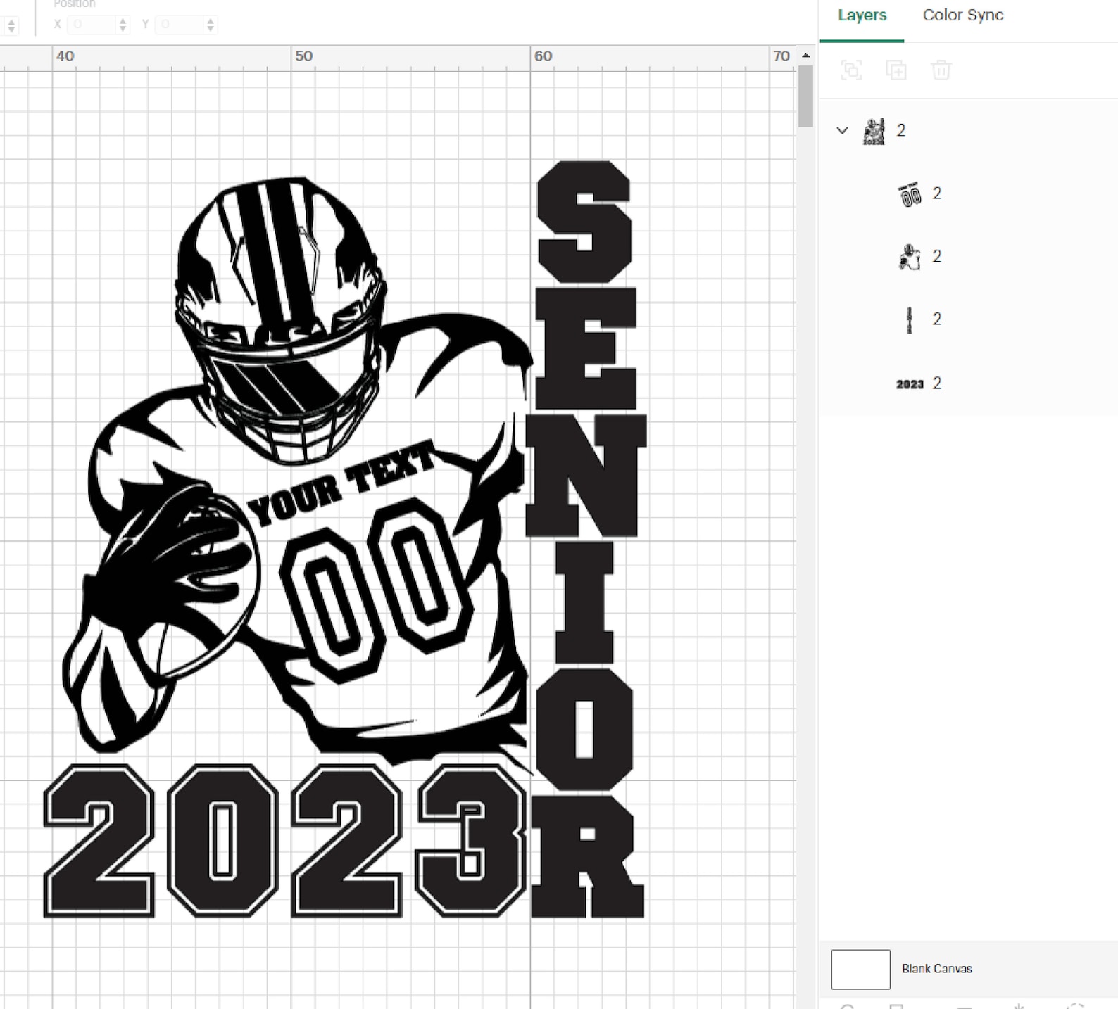 Football Svg Football Senior Senior Svg Senior 2023 - Etsy