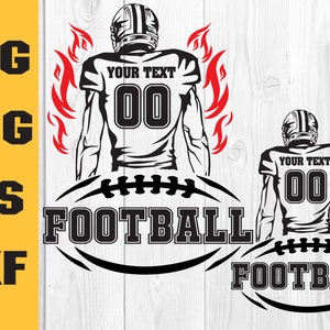 Football player svg, Football svg, Personalized Football Svg, Football name, Football Season, customize you text diy, svg for cut