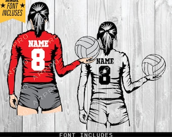 Volleyball player SVG, Volleyball  svg, Volleyball Girl svg, volleyball player svg, Volleyball png, Digital Download Clipart