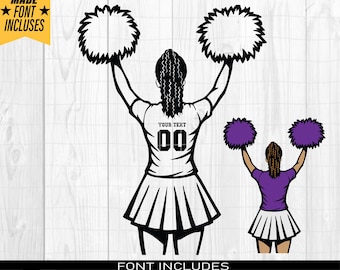 Cheerleader Svg, Personalized Name, Cheerleader Name Svg, Cheerleader Shirt, Cheer Clipart, Cheer Dance Svg, Cheer Png, Png Dxf Eps