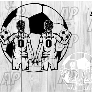 Soccer girl SVG, Soccer Girl Player SVG, Sports Mom Life Design PNG, Ball Life Cut File, Lady Goalkeeper Gift Idea Stencil