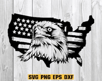 Adler durch Flagge Svg, Adler mit Flagge Svg, Adler USA Svg, American Eagle Svg, Eagle Through Flag Svg, American Flag Svg, Patriotic Svg