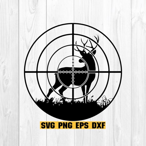 Gun Scope Deer Svg Gone Hunting Svg Hunting Deer John Etsy