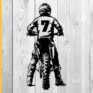 Motocycle Racer Svg, Motorcross Svg, Dirt Bike Svg, Racing Svg, Biker Svg, Dirtbike Svg, Motocross Svg Files for Cricut and Silhoeutte