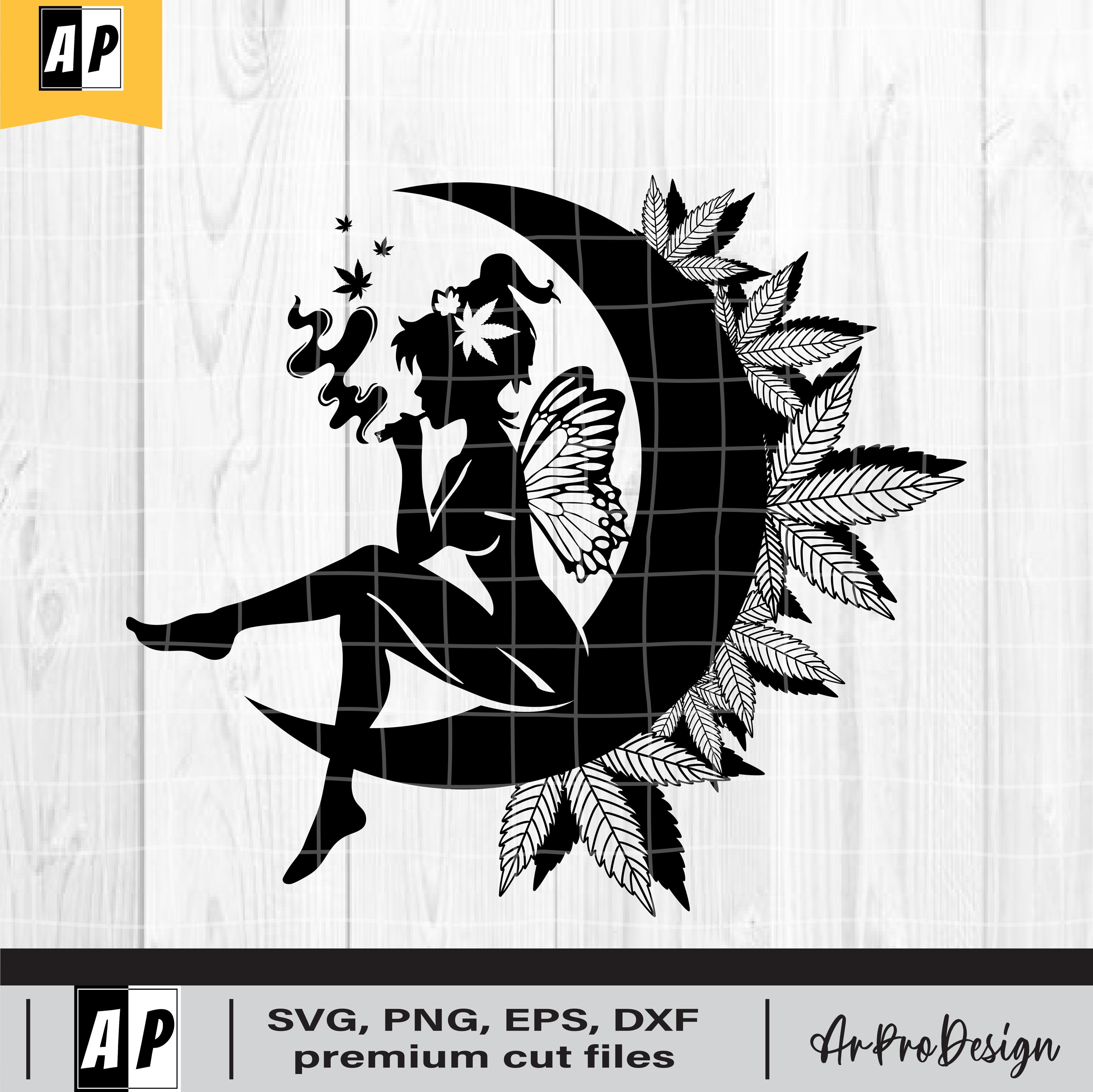 Cannabis smoking fairy svg, Weed Fairy Smoking Joint, Fairy Smoking Weed svg, Fairy smoking joint, Marijuana Fairy, Fairy Weed Svg