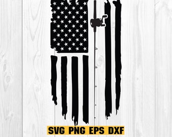 Fishing Distressed American Flag SVG, Flag Fishing Rod svg, American Flag svg, Fisherman Svg, Fishing Svg, Digital Download Clipart SVG