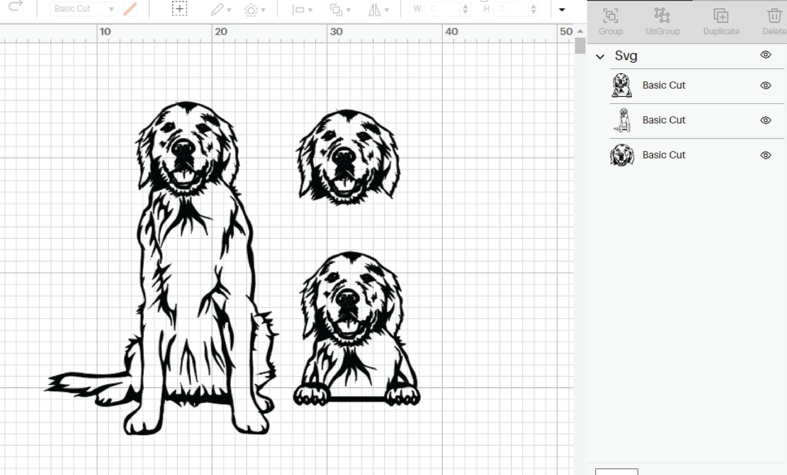 Golden Retriever SVG, Goldie Clipart, Dog Svg Files for Cricut, Funny ...