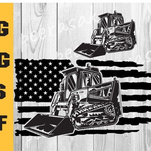 Track Skid Steer Svg, Track Skid Steer Svg, Heavy Equipment Svg, Track Loader Png, Track Loader eps, Digital Download Clipart SVG