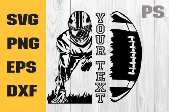 Football Player Svg Footballsvg Football Team Football - Etsy