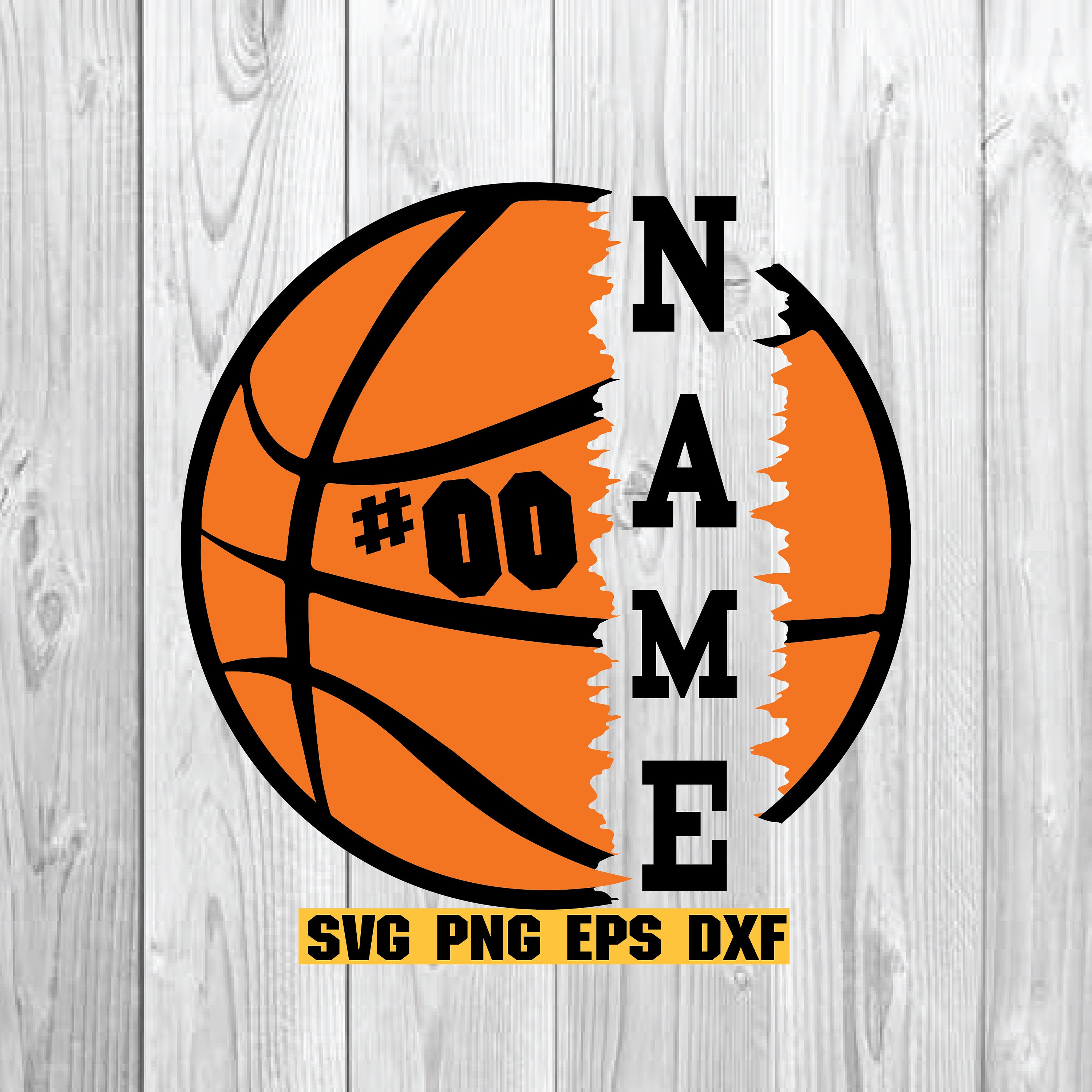 Basketball Name SVG Basketball Svg Clipart for Cricut Etsy