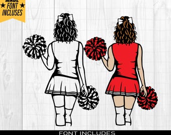 Cheerleader Svg, Personalized Name, Cheerleader Name Svg, Cheerleader Shirt, Cheer Clipart, Cheer Dance Svg, Cheer Png, Png Dxf Eps
