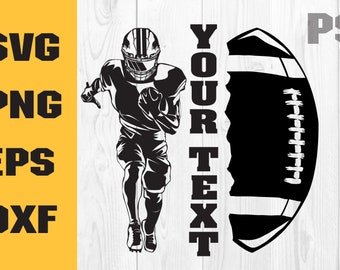 Football Template svg, Half Football Player, Football Season Svg, Football name svg, football svg, football team svg, football Player Svg