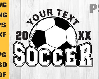 Voetbal SVG, voetbalshirt SVG, voetbalteam SVG, sjabloon, voetbalshirt SVG, gesneden bestand, opstrijkbare, cricut, naam, voetbal sticker