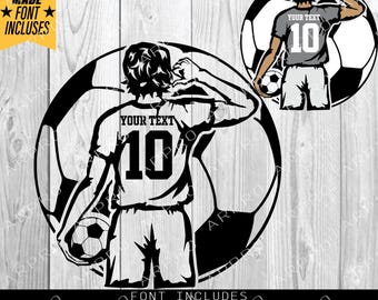 Soccer Player Svg, Colors leyer, Soccer Svg, Soccer Clipart, Soccer Cricut Cut file, Name Soccer Svg, Digital Download