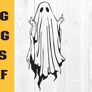 Ghost flipping finger svg,Ghost middle finger svg, halloween ghost svg,Cute ghost svg,halloween shirt svg,floral svg,halloween svg files